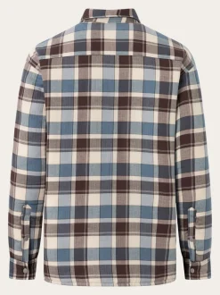 Veste matelassée en coton bio et matière recyclée | carreaux 
