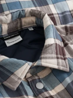 Veste matelassée en coton bio et matière recyclée | carreaux 