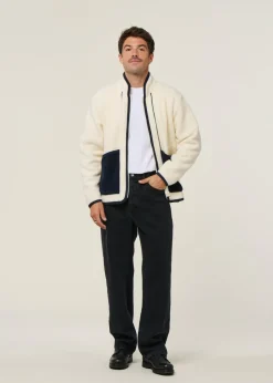Veste polaire en matière recyclée | écru "goxo - cream"