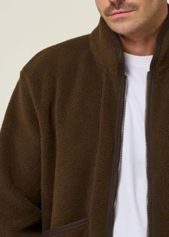 Veste polaire en matière recyclée | marron 