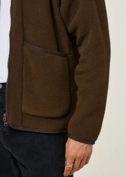 Veste polaire en matière recyclée | marron 