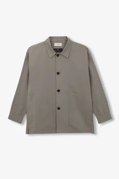 Veste style workwear en coton bio | oversized work jacket wr - olive