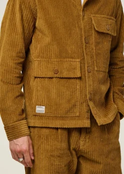 Veste velours en coton bio | camel 