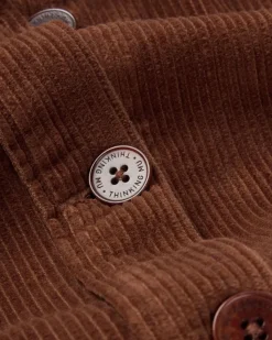 Veste velours en coton bio | marron 