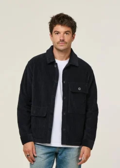 Veste velours en coton bio | marine 