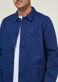 Veste worker en coton bio | bleu 