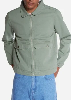 Veste zippée en coton bio | vert 